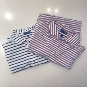 2) Stitch Golf Polo Shirt Mens Medium performance  Short Sleeve